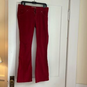 HUDSON JEANS SZ 29 RED CORDS